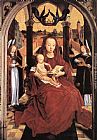 Virgin and Child Enthroned with two Musical Angels by Hans Memling